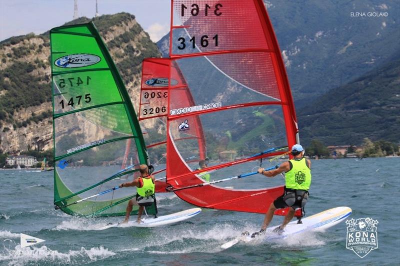 Kona Worlds 2019 at Lake Garda - Day 1 photo copyright Elena Giolai taken at Circolo Surf Torbole and featuring the Windsurfing class