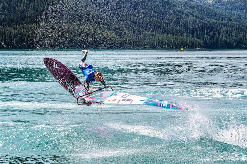 Day 1 - 2019 EFPT tow-in Vanora Engadinwind by Dakine photo copyright Emanuela Cauli taken at  and featuring the Windsurfing class