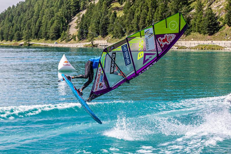 Day 1 - 2019 EFPT tow-in Vanora Engadinwind by Dakine photo copyright Emanuela Cauli taken at  and featuring the Windsurfing class
