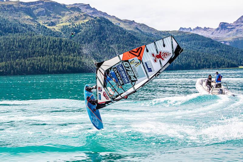 Day 1 - 2019 EFPT tow-in Vanora Engadinwind by Dakine photo copyright Emanuela Cauli taken at  and featuring the Windsurfing class