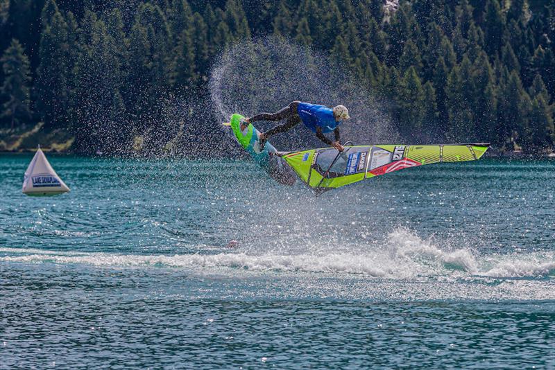 Day 1 - 2019 EFPT tow-in Vanora Engadinwind by Dakine photo copyright Emanuela Cauli taken at  and featuring the Windsurfing class
