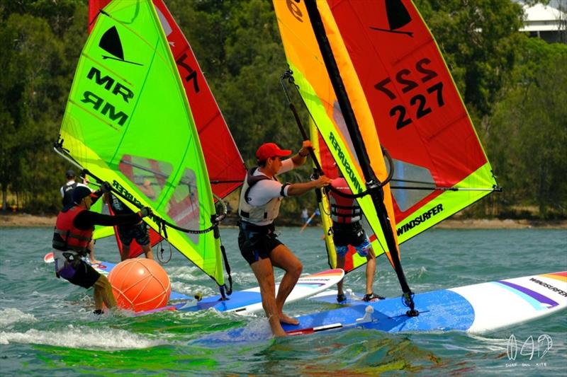 Windsurfer racing is exciting for both competitors and spectators photo copyright Surf Sail Kite taken at Sandringham Yacht Club and featuring the Windsurfing class
