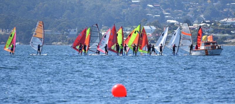 Windsurfers on the River Derwent photo copyright Jane Austin taken at  and featuring the Windsurfing class