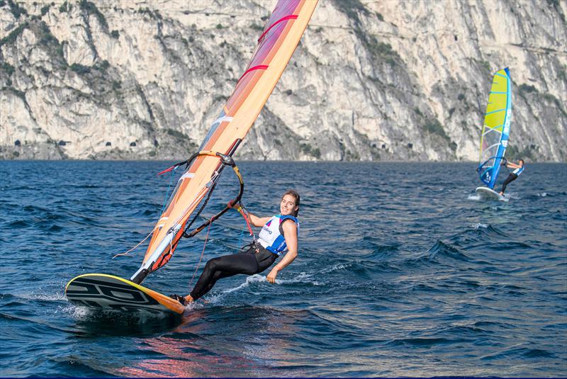 The incumbent RS:X was evaluated along with two foiling and two planing boards - World Sailing Windsurf Evaluation Trials, Lago di Garda, Italy. September 29, 2019 photo copyright Jesus Renedo / Sailing Energy / World Sailing taken at Circolo Surf Torbole and featuring the Windsurfing class