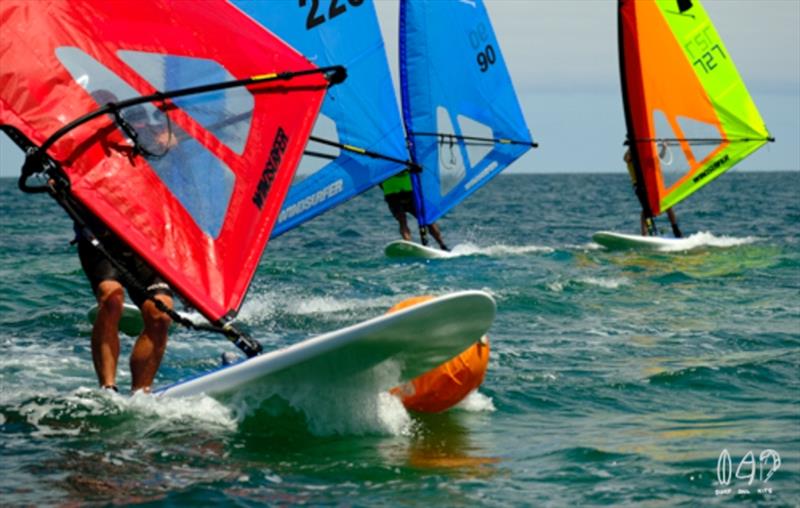 2020 Windsurfer Australian Championship day 4 photo copyright Mitch Pearson / Surf Sail Kite taken at Brighton & Seacliff Yacht Club and featuring the Windsurfing class