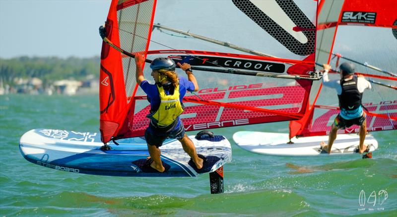 Action at the Downunder Pro 2020 photo copyright Mitchell Pearson / SurfSailKite taken at Royal Queensland Yacht Squadron and featuring the Windsurfing class