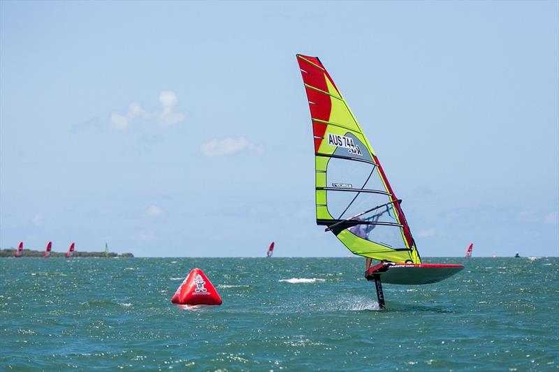 Around the bottom mark on Day One photo copyright Natasha Hoppner taken at  and featuring the Windsurfing class