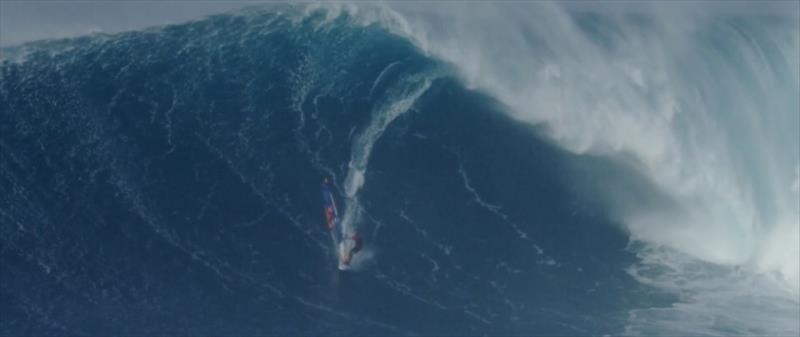 Camille Juban, 56 feet - Men's Biggest Wave - All time photo copyright Si Crowther / IWT taken at  and featuring the Windsurfing class