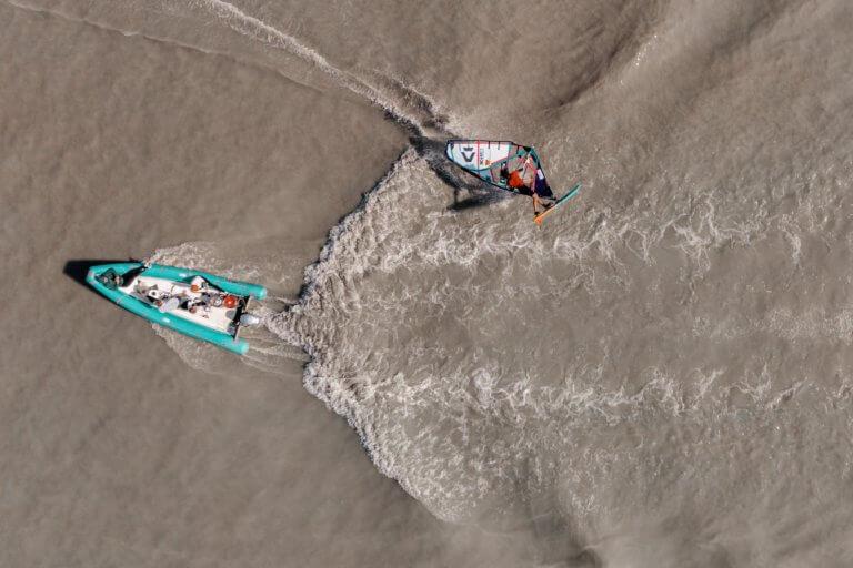 Adrien Bosson qualifies for the final - Surf Opening Neusiedl am See photo copyright Alex Lang taken at  and featuring the Windsurfing class