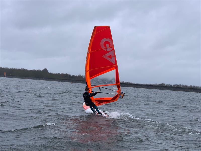 Strong winds for the Burton Blizzard  photo copyright Steve Ball taken at Burton Sailing Club and featuring the Windsurfing class