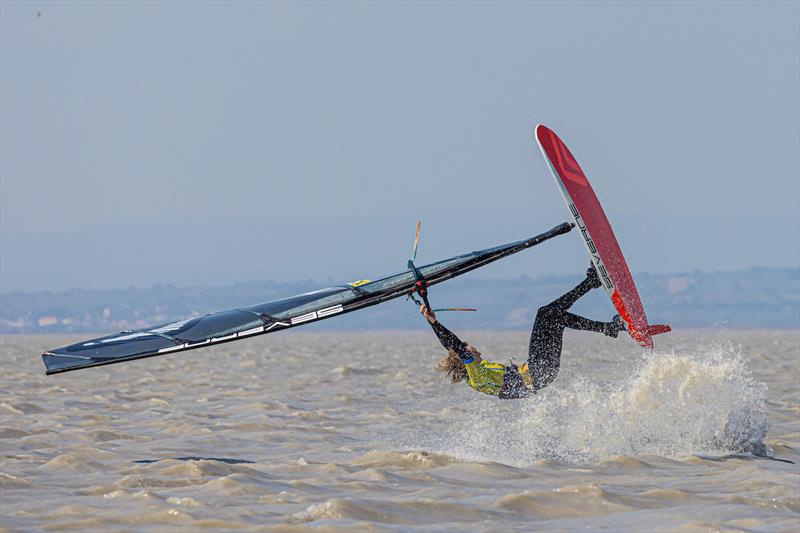 Maaike Huvermann consistently impressed with power moves - EFPT Austria Surf Opening 2022 - Day 2 photo copyright Emanuela Cauli taken at  and featuring the Windsurfing class