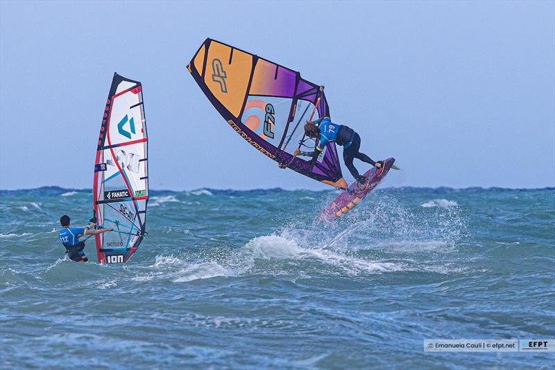 Sam Esteve going for a Pasko - EFPT Spiaggia Lunga Vieste 2022 day 2 - photo © Emanuela Cauli