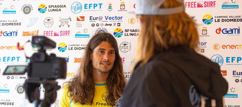 Current tour leader Jacopo Testa photo copyright Emanuela Cauli taken at  and featuring the Windsurfing class
