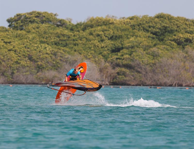 Yentel Caers in full focus during his comeback run - 2023 FPT King and Queen of the Caribbean - Day 3 - photo © Freestyle Pro Tour