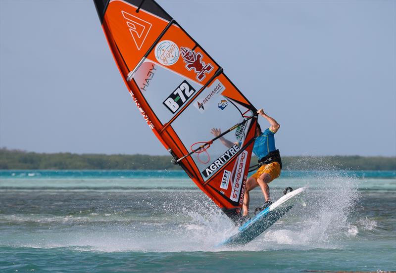 Steven Van Broeckhoven going for his signature move the Barracuda - so far so good - FPT King and Queen of the Caribbean 2023 - photo © Freestyle Pro Tour