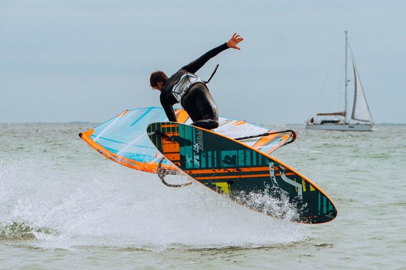 Jannes Thomsen in action - 2023 GFB x EFPT Surf-Festival photo copyright Alina Kachelriess taken at  and featuring the Windsurfing class