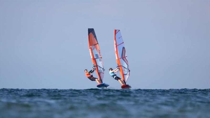 Steven Van Broeckhoven and Tim Gerdes got to Vieste early to train their Foilstyle - photo © Freestyle Pro Tour
