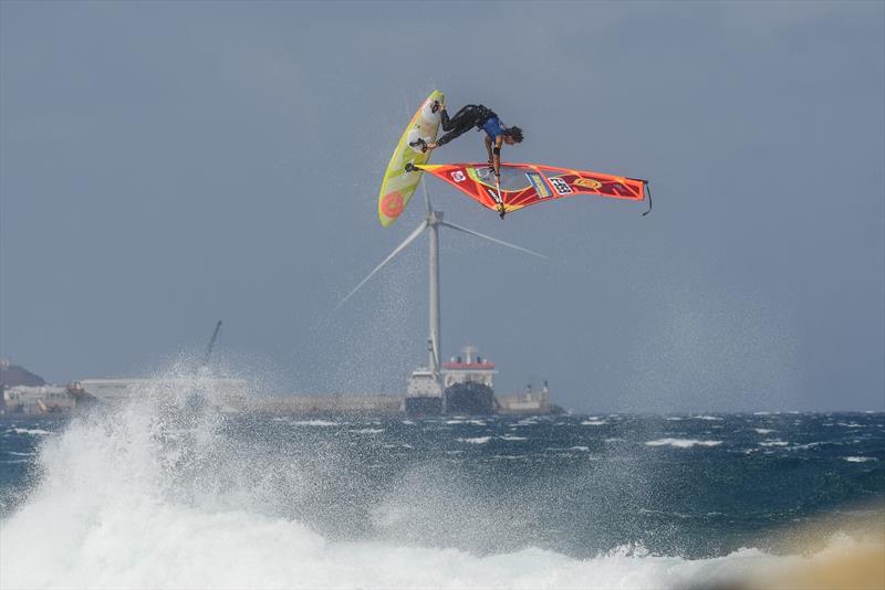 Marino Gil surprised during this first day at Pozo - 35th Gran Canaria Windsurf WC Pozo Izquierdo - photo © Gran Canaria Windsurf World Cup
