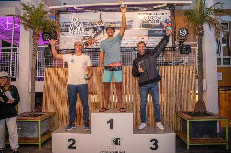 2023 EFPT Geneva Tow-in podium. 1st Sam Esteve, 2nd Lennart Neubauer, 3rd Steven Van Broeckhoven - photo © PROtography Official