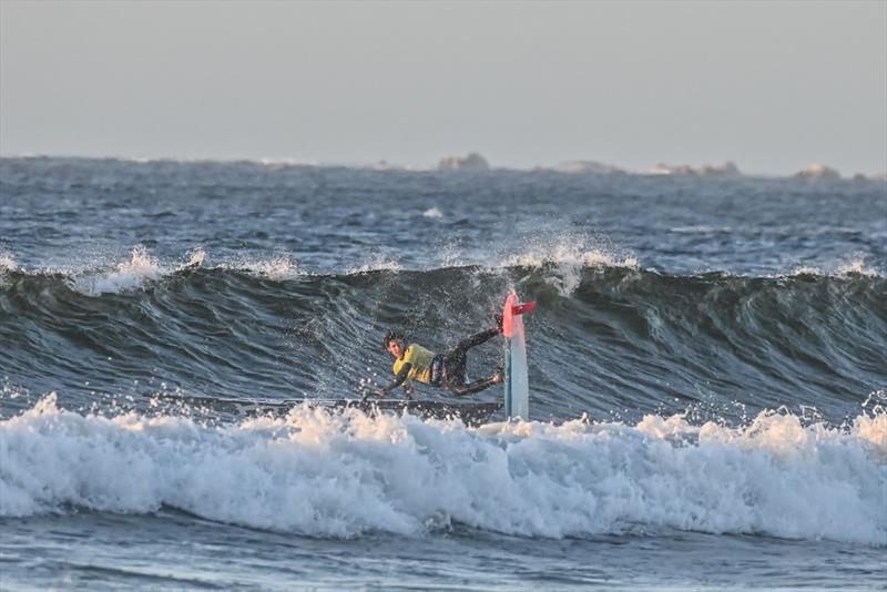 Lennart Neubauer in between the waves of Paternoster - 2024 FPT Cape Town in Paternoster photo copyright Protography Official taken at  and featuring the Windsurfing class