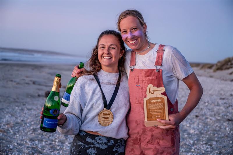 The top 2 women: Lisa Kloster and Heidi Jabbari - 2024 FPT Cape Town in Paternoster photo copyright Protography Official taken at  and featuring the Windsurfing class