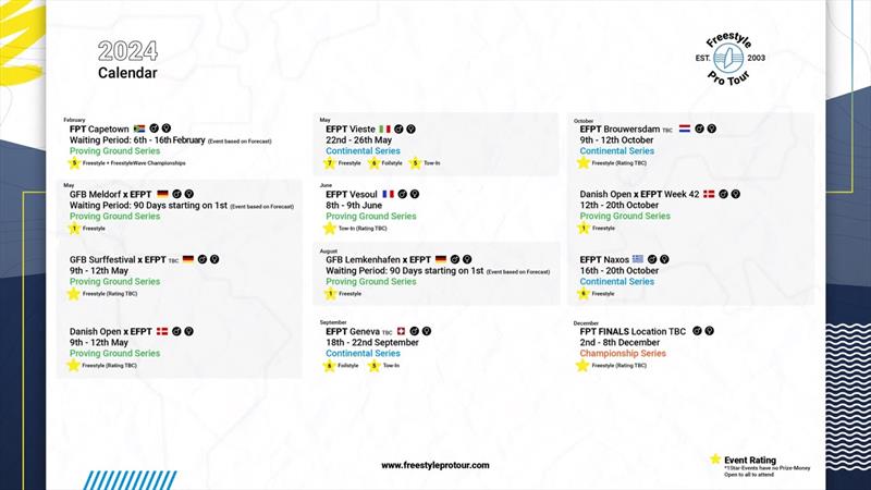 2024 Freestyle Pro Tour calendar - photo © Freestyle Pro Tour