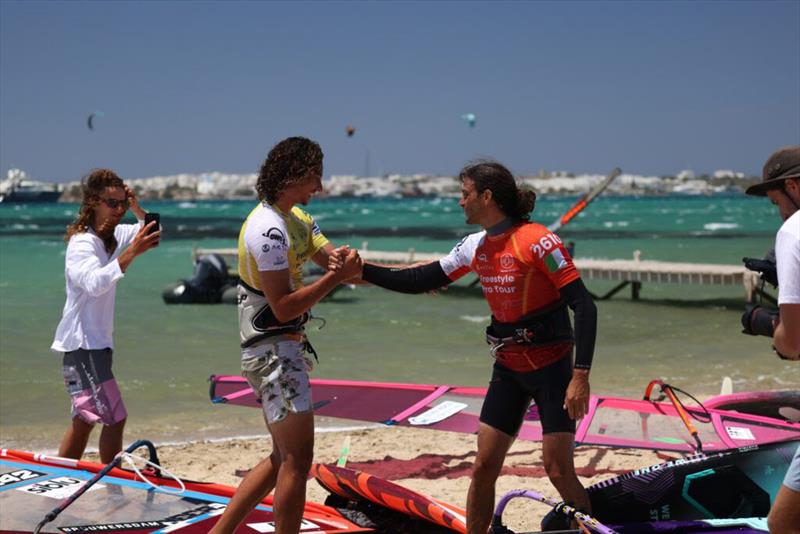 A finals between these two in this format proved to be an exciting show for the crowds on the beach - Freestyle Pro Tour Paros - photo © Freestyle Pro Tour 