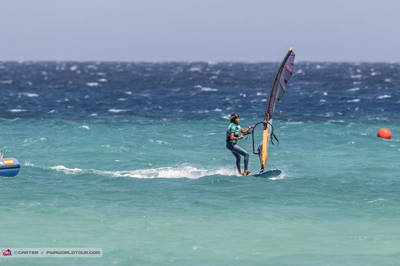 Sarah-Quita Offringa moves into pole position on Day 2 of the Fuerteventura PWA Grand Slam - photo © Carter / PWAWorldTour.com