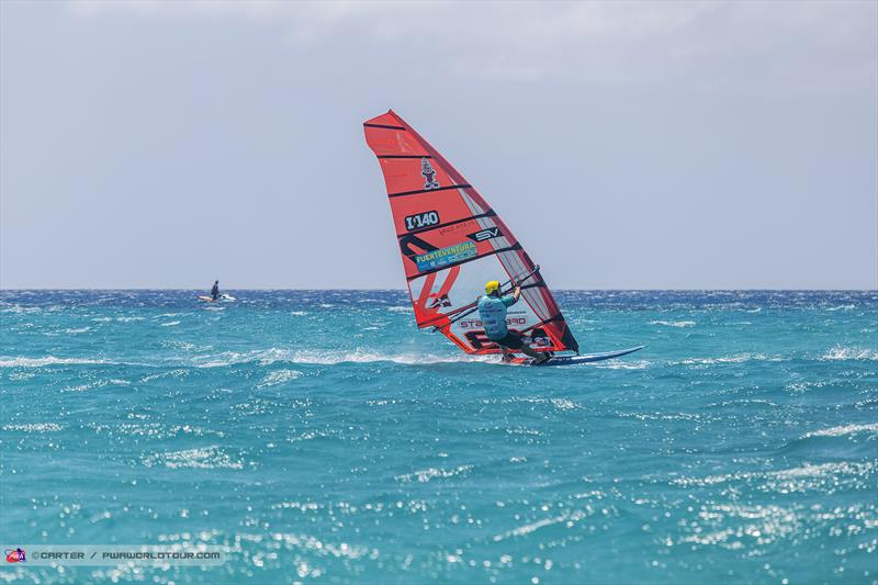 ITA140 on Day 3 of the Fuerteventura PWA Grand Slam photo copyright Carter / PWAWorldTour.com taken at  and featuring the Windsurfing class