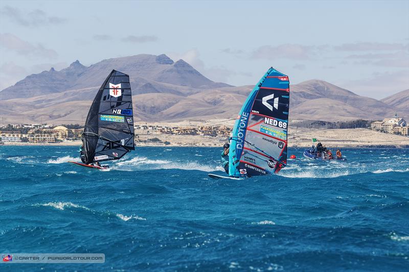 Jordy Vonk still finishes fourth on Day 5 of the Fuerteventura PWA Grand Slam - photo © Carter / PWAWorldTour.com