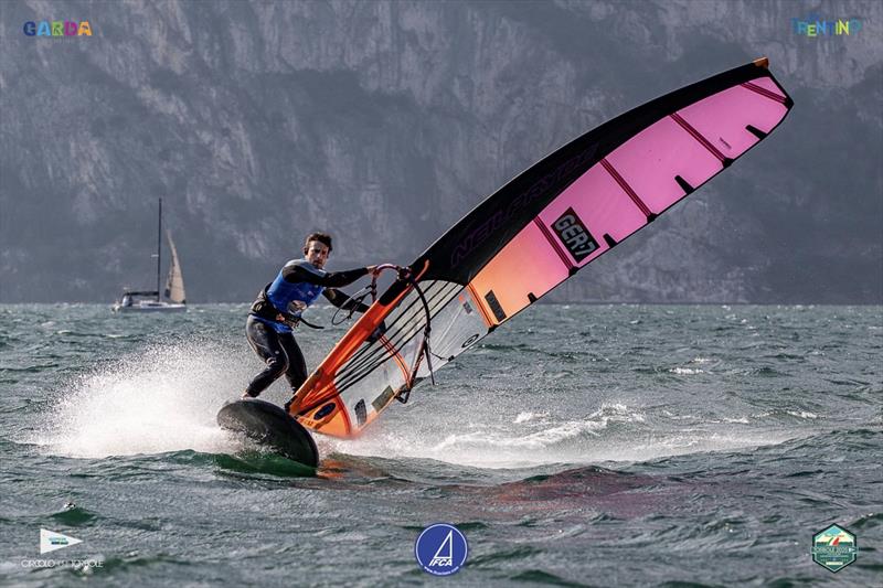 IFCA Fin & Foil Slalom European Championships 2025, day 1 photo copyright Elena Giolai taken at Circolo Surf Torbole and featuring the Windsurfing class