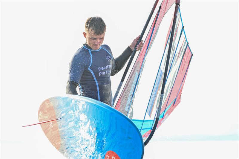Prasonisi ripper Tomek Wyrzykowski is known for his massive combos (Spock 2x Culo, Triple Air Funnell) and will be one to watch during this competition photo copyright PROtography Official taken at  and featuring the Windsurfing class