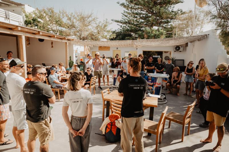 The freestyle family reunited in Naxos - 2025 Freestyle Pro Tour Naxos - Day 1 photo copyright PROtography Official taken at  and featuring the Windsurfing class