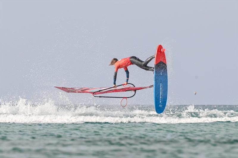 The future of freestyle looks bright with Leander Halm at the wheel. - 2025 Freestyle Pro Tour Naxos, Day 2 photo copyright PROtography Official taken at  and featuring the Windsurfing class