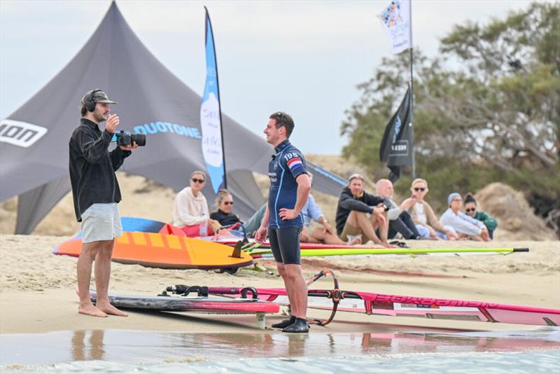 Tigo Kort was by far the rider of the day with his Tow-In performance - 2025 Freestyle Pro Tour Naxos photo copyright PROtography official taken at  and featuring the Windsurfing class