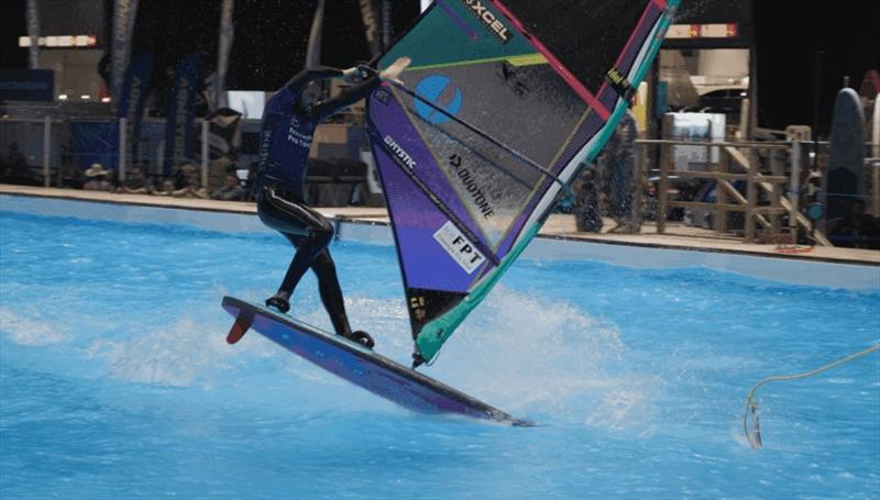 The Cana Brava is a Foivos classic at this point, but it's always so stylish when he does bring it out - FPT Boot Düsseldorf 2026  photo copyright Freestyle Pro Tour taken at  and featuring the Windsurfing class