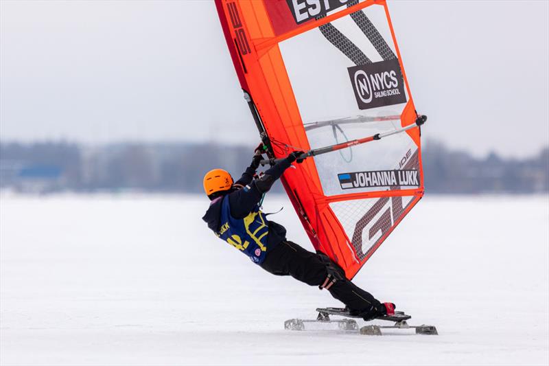 2026 Ice and Snow Sailing World Championships in Västerås, Sweden - Johanna Lukk leads a strong Estonian squad photo copyright isswc taken at  and featuring the Windsurfing class