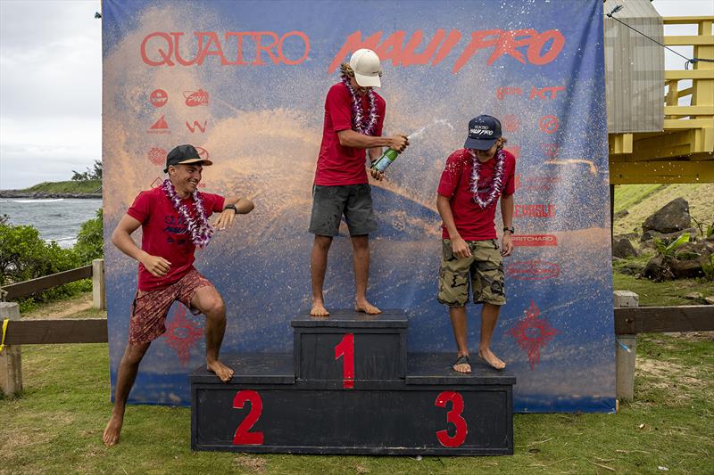 Quatro Maui Pro at Ho'okipa - Day 3 photo copyright Fish Bowl Diaries taken at  and featuring the Windsurfing class