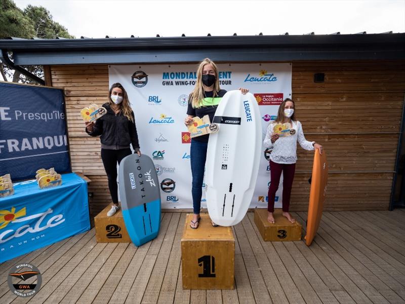 Women Surf-Freestyle winners - GWA Wingfoil World Cup Leucate 2021 photo copyright Samuel Cardenas taken at  and featuring the Wing Foil class