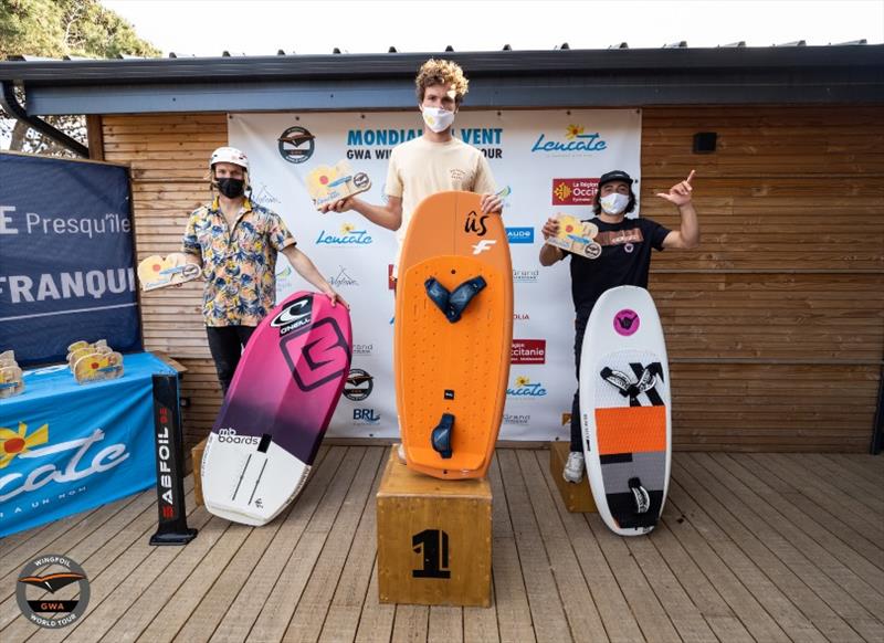 Men Surf-Race winners - GWA Wingfoil World Cup Leucate 2021 photo copyright Samuel Cardenas taken at  and featuring the Wing Foil class