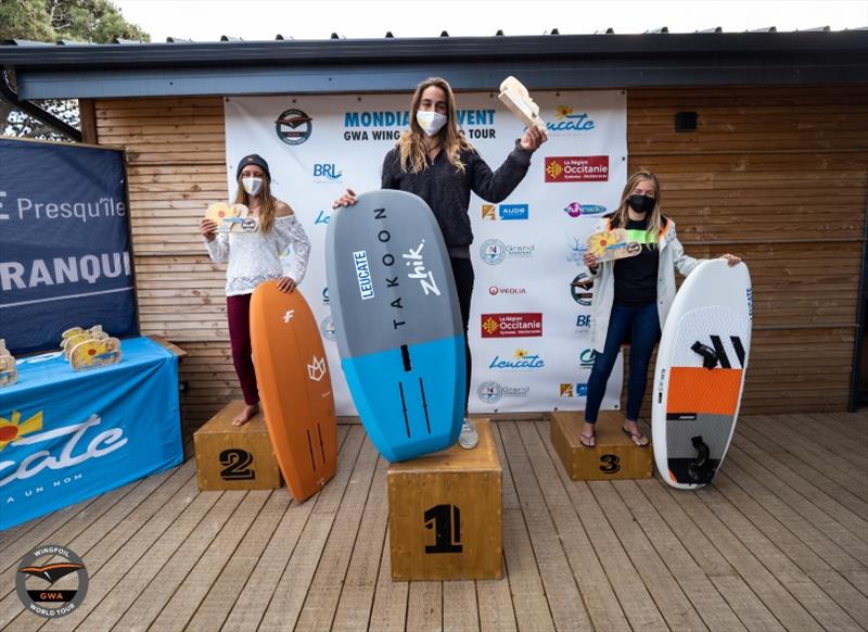 Women Surf-Race winners - GWA Wingfoil World Cup Leucate 2021 - photo © Samuel Cardenas