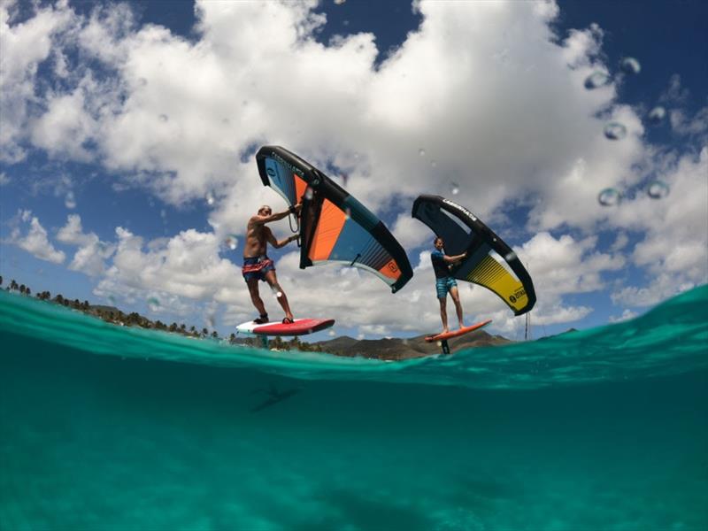 Wingfoiling at Club Wind Adventures (St. Martin - Orient Bay) photo copyright Sacha van der Wouden taken at  and featuring the Wing Foil class