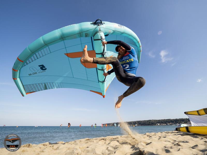 Flora Artzner winner of the GWA Surf-Slalom - GWA Wingfoil World Cup France 2022 Day 4 photo copyright Samuel Cardenas / GWA taken at  and featuring the Wing Foil class