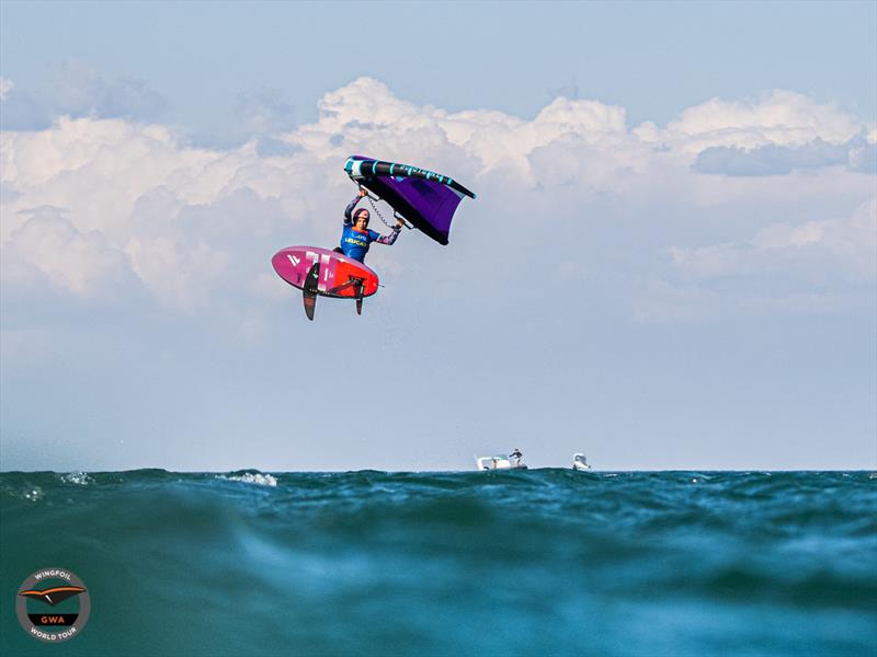 Nia Suardiaz - GWA Wingfoil World Cup France 2022 - Day 5 photo copyright Samuel Cardenas / GWA taken at  and featuring the Wing Foil class