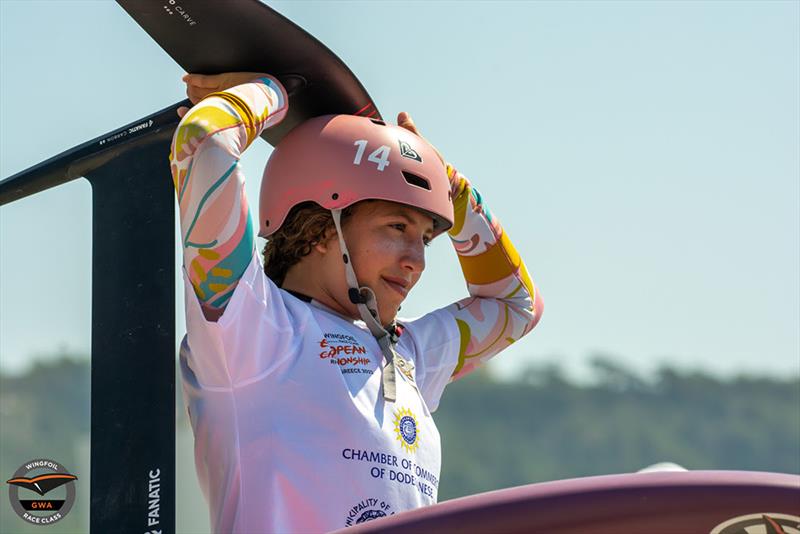 Nia Suardiaz - GWA Wingfoil Race Class European Championships final day - photo © John Markantonis / Andromedas Sfakianou