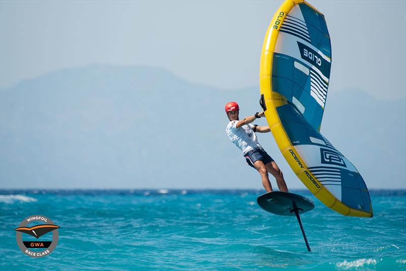 Mathis Ghio - GWA Wingfoil Race Class European Championships final day photo copyright John Markantonis / Andromedas Sfakianou taken at  and featuring the Wing Foil class