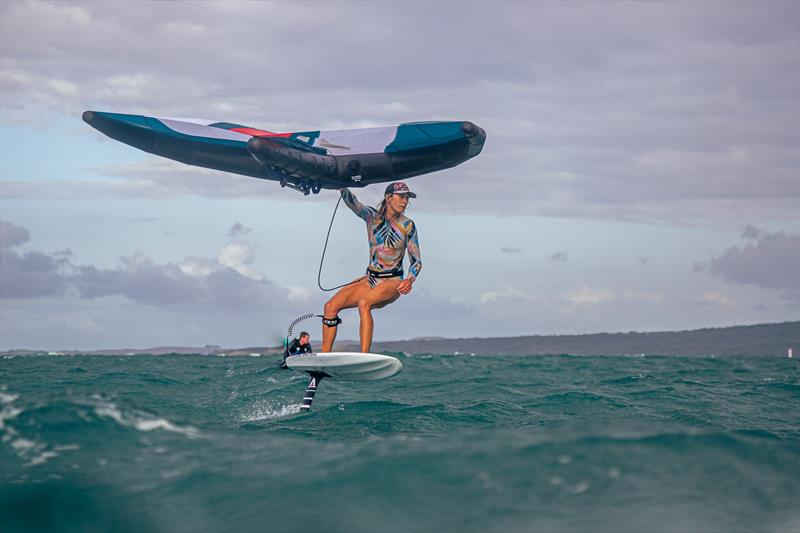 Wing foiling - Takapuna Beach - photo © Armstrong