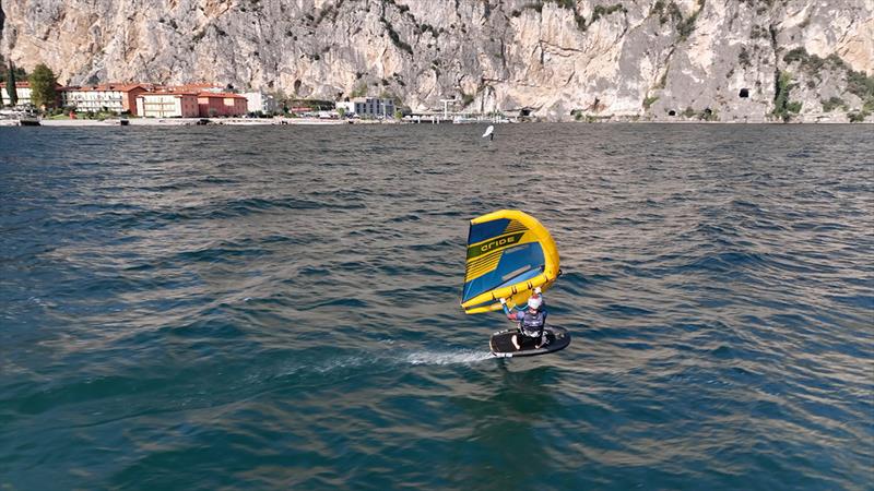 2022 Sabfoil Wingfoil Racing World Cup & Open European Championships photo copyright IWSA Media / Benni Geislinger taken at Campione Univela and featuring the Wing Foil class