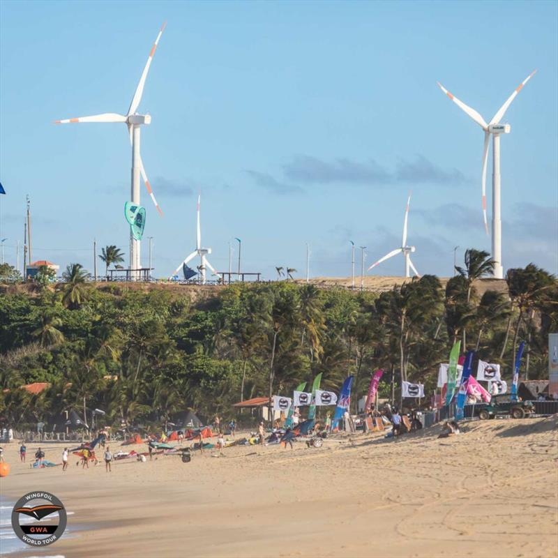 Taiba beach scene - Copa Kitley GWA Wingfoil World Cup Brazil 2022 - Day 1 photo copyright Svetlana Romantsova taken at  and featuring the Wing Foil class