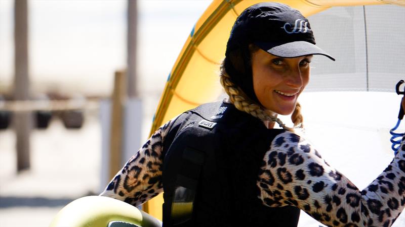 Paula Novotna is all smiles in Jeri - photo © IWSA Media / Jeri Wingfoil Cup